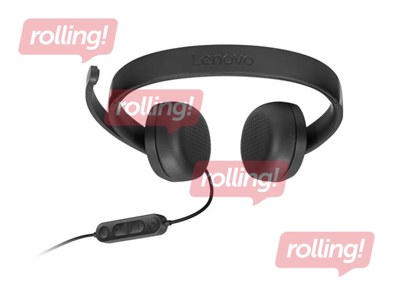 Наушники Lenovo, Gen2 Stereo, с микрофоном, USB 2.0