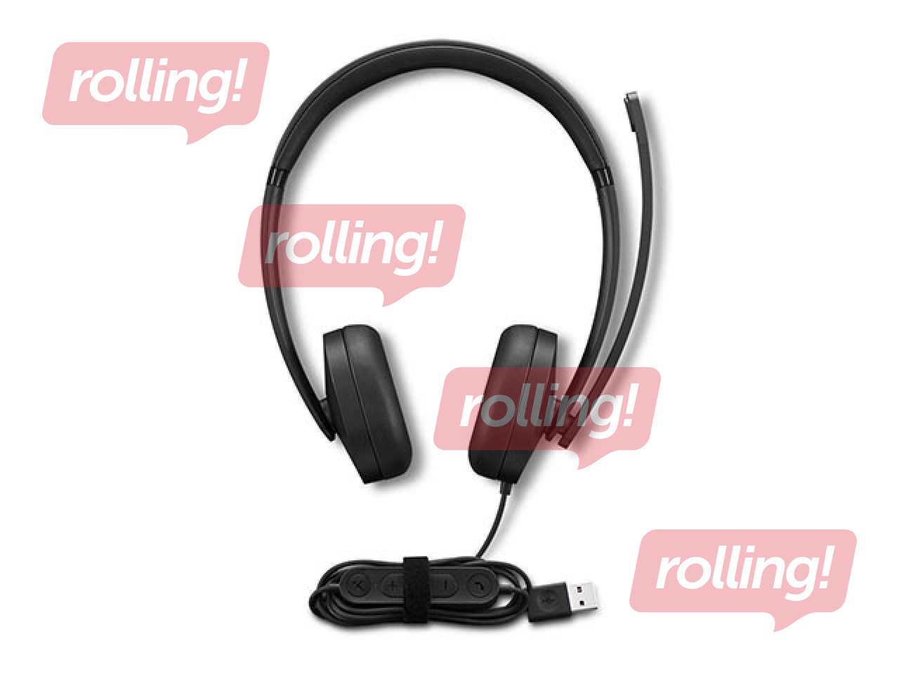Наушники Lenovo, Gen2 Stereo, с микрофоном, USB 2.0