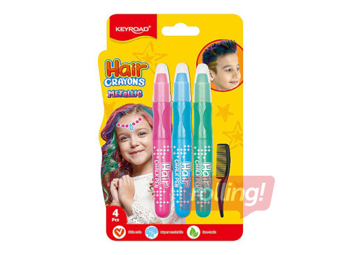 Juuksekriidid Metallic, Cool