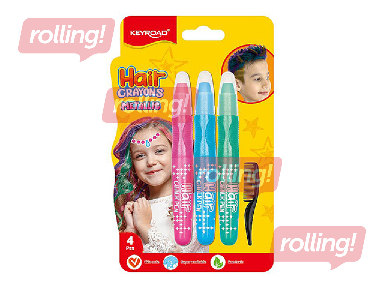 Matu krāsas krītiņi Metallic, Cool