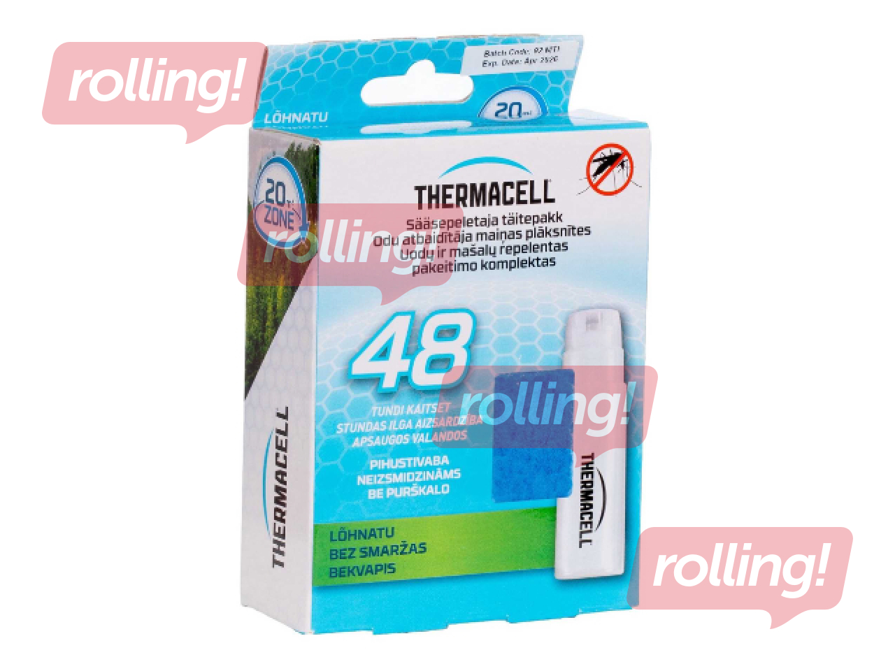 Sääsetõrjevahendi täitekomplekt Thermacell Refill 48h R-4&TC