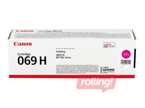 Tonera Kasete Canon 069H, Fuksīna sarkana (5500 lpp)