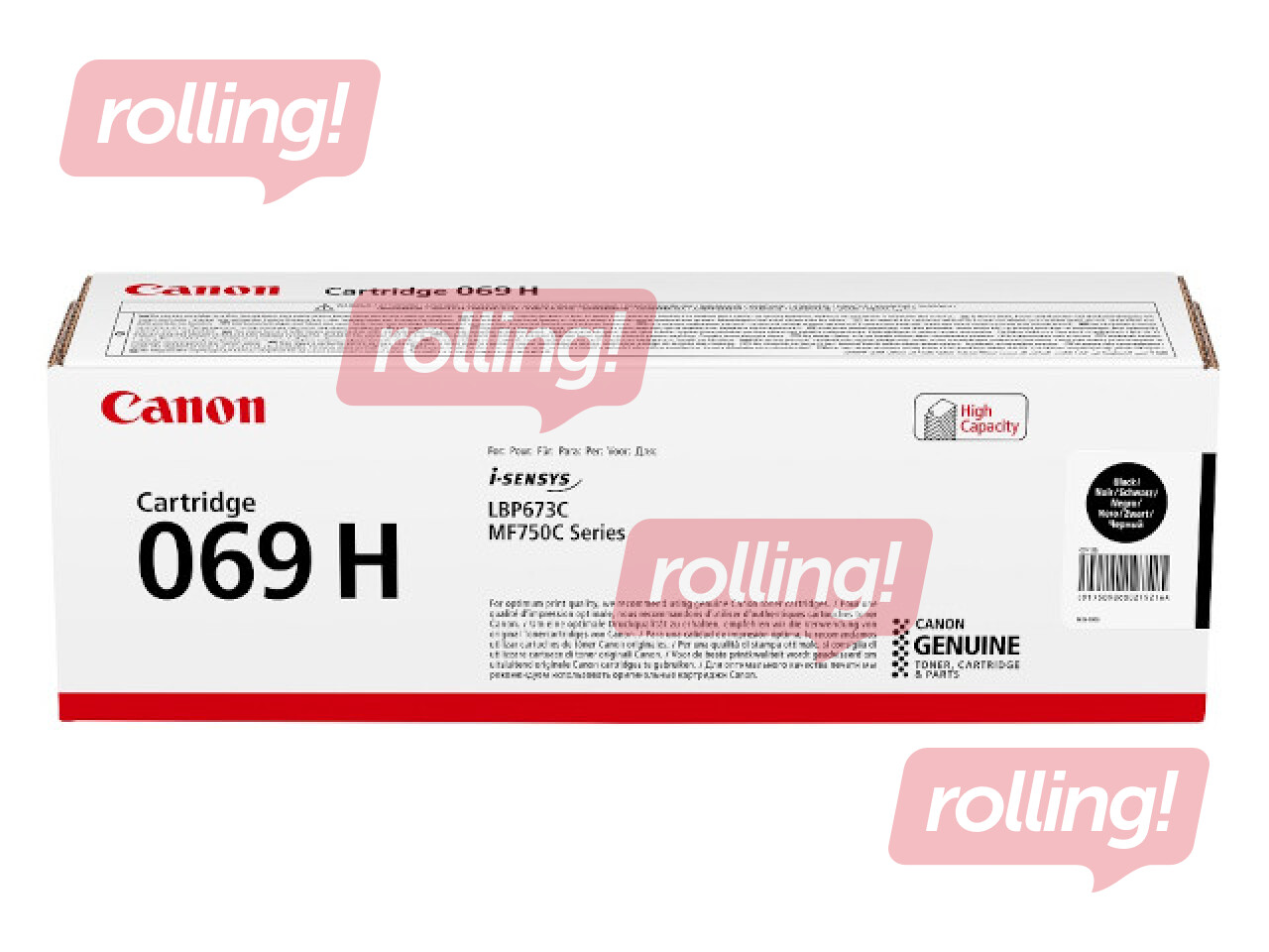 Toner cartridge Canon 069H, Black (7600 pgs)