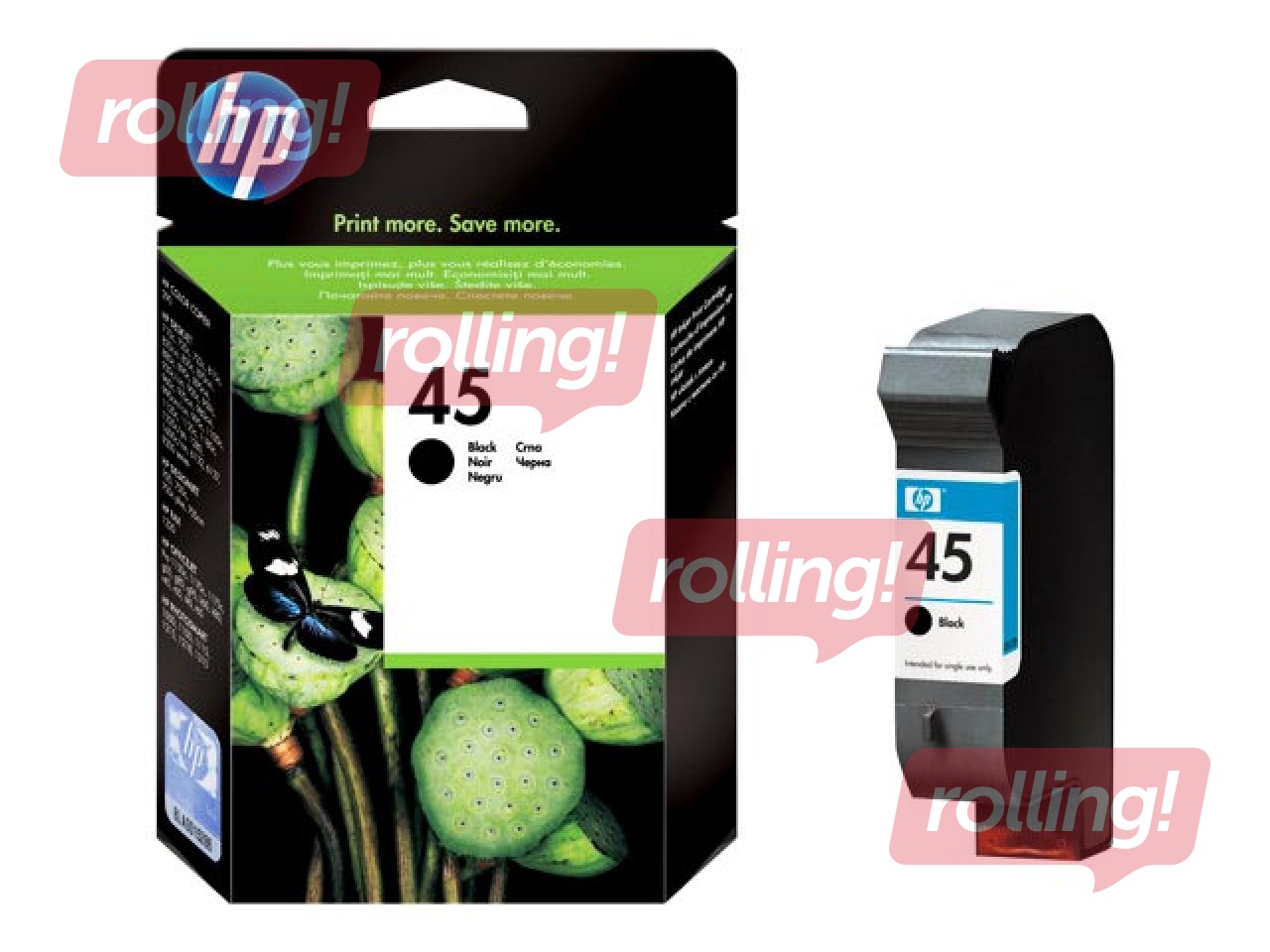 Tintes kasete HP Nr. 45, melna, 42ml