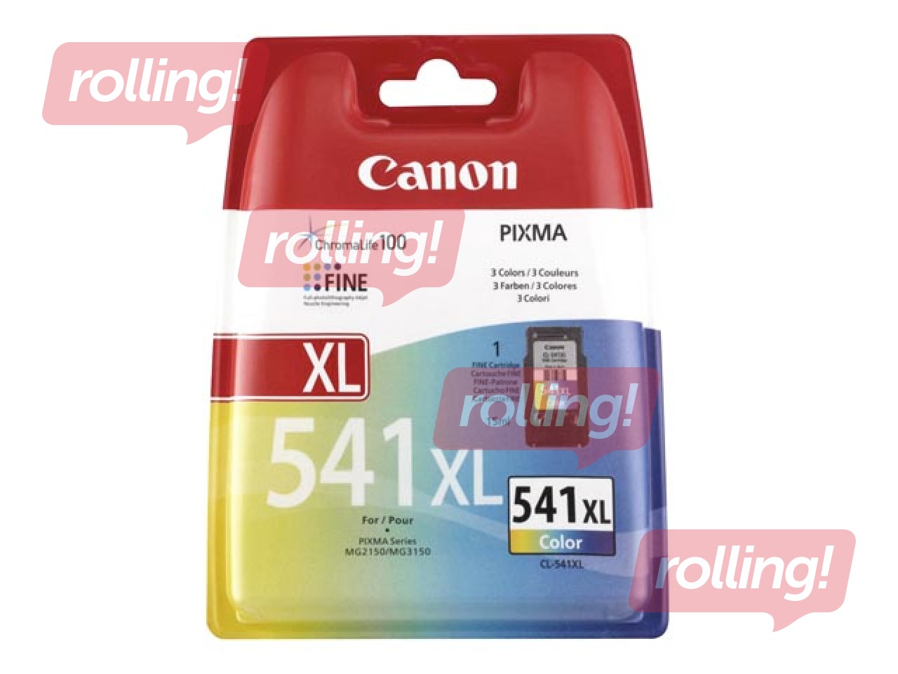 Tintes kasete CANON CL-541 XL, trīskrāsu, (400 lpp.)