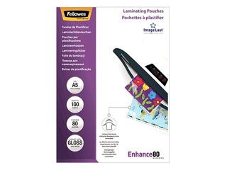 Laminating pouches Fellowes A5 80mic 100pcs