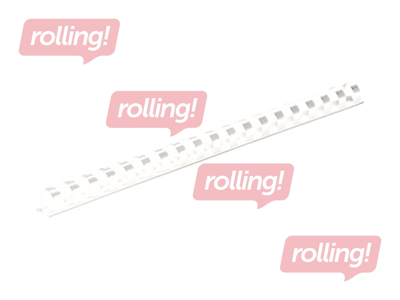 Plastmasas spirāles Fellowes, 19 mm, 100 gab., baltas