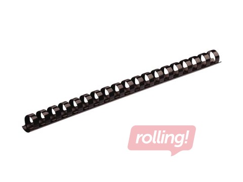 Plastic spirals Fellowes, 25 mm, 50 pcs., black