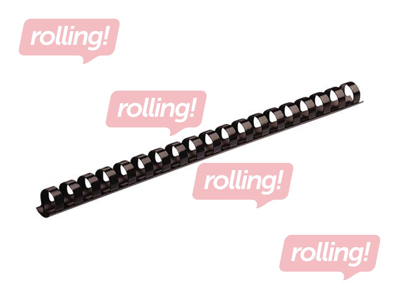 Plastic spirals Fellowes, 25 mm, 50 pcs., black