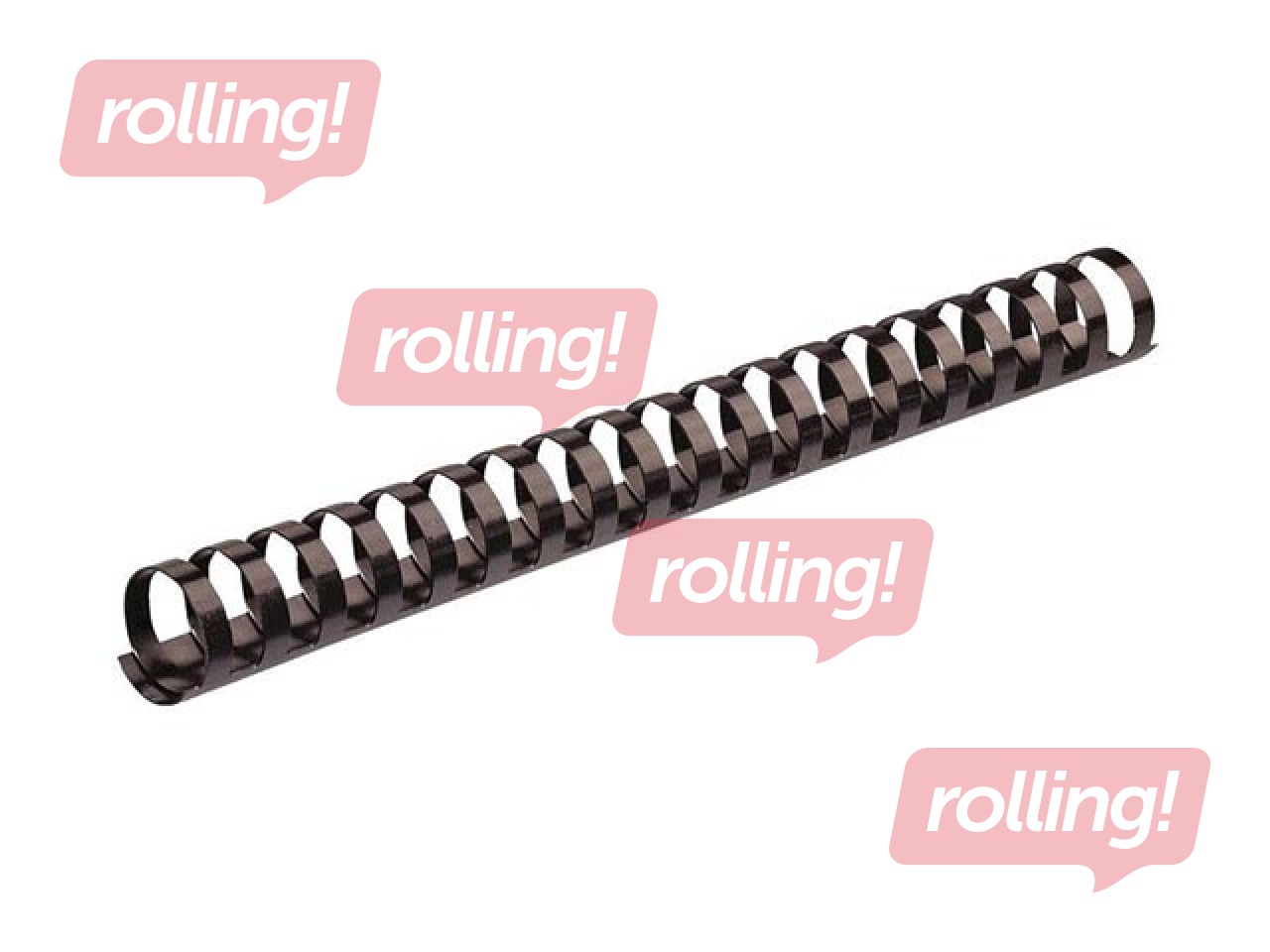 Plastic spirals Fellowes, 45 mm, 50 pcs., oval, black
