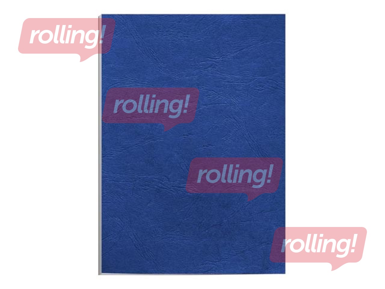 Iesiešanas aizmugures vāks Fellowes Delta 250g, ar makslīgas ādas fakturu, zili, 100 gab.