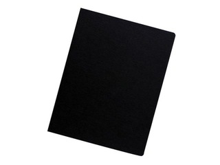 Binding back cover Fellowes Delta A3 250 g/m2 , with faux leather texture, black (100 pcs)