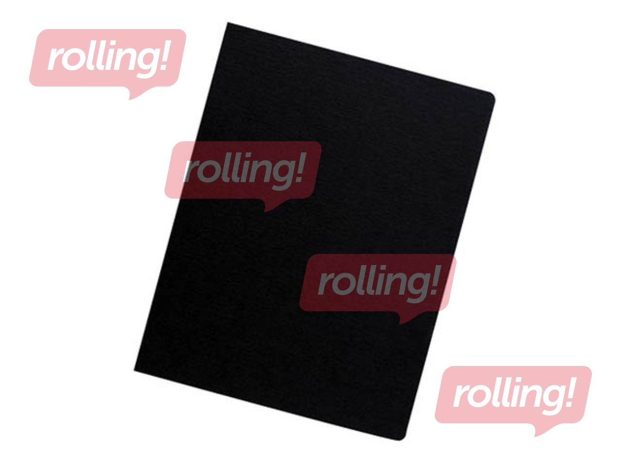 Iesiešanas aizmugures vāks FellowesDelta A3 250g/m2, ar māksl.ādas fakturu,melni(100gb)