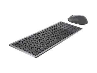 Bezvadu klaviatūras komplekts Dell KM7120W Wireless, 2.4 GHz, Bluetooth 5.0, ENG / RUS, Titan Gray