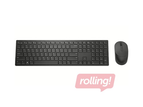 Bezvadu klaviatūras komplekts Dell Pro KM5221W, ENG/RUS