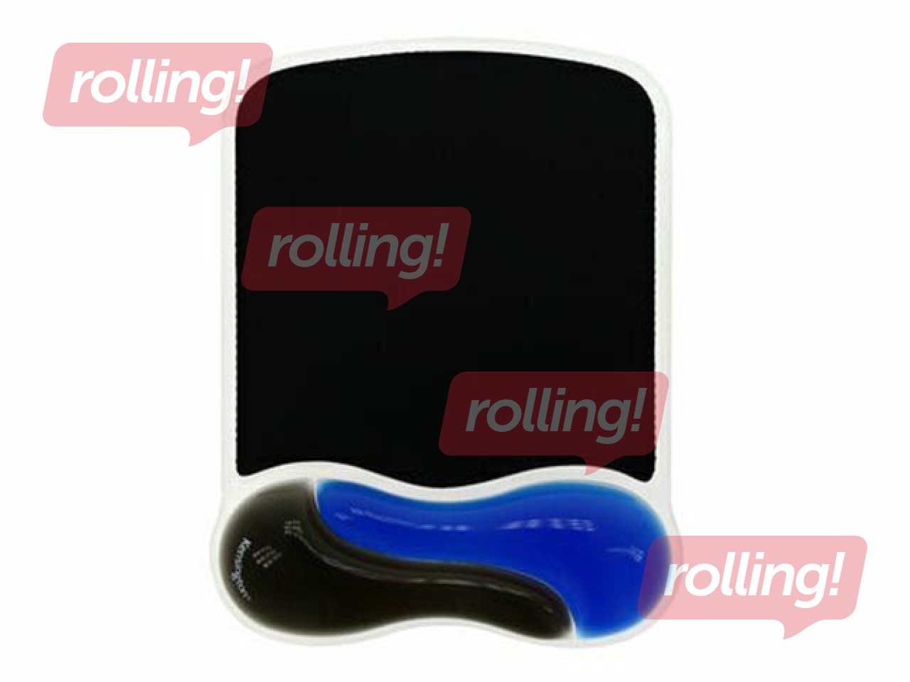 Datorpeles paliktnis ar integrētu plaukstu atbalstu Kensington Duo Gel, zils/dūmakains