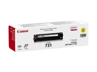 Tonera kasete Canon 731, dzeltena, (1500 lpp.)