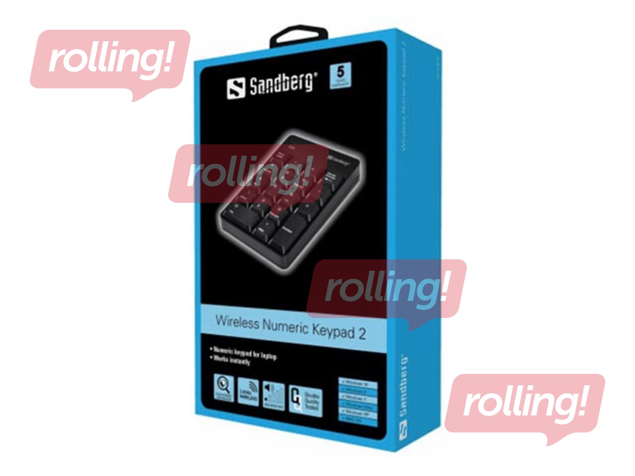 Sandberg Numeric 2 - Keypad - wireless - 2.4