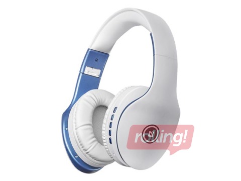 OUT Wireless stereo headset Defender FreeMotion B525 white+blue, Bluetooth