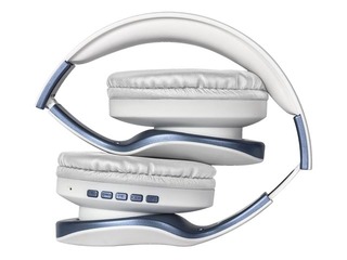 Wireless stereo headset Defender FreeMotion B525 white+blue, Bluetooth