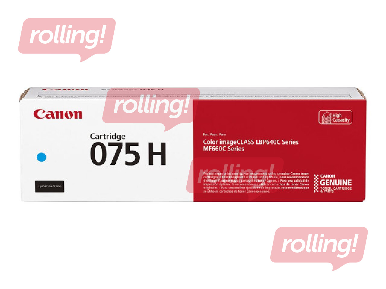 Tonera kasete Canon 075H, ciānzila (2500 lpp)