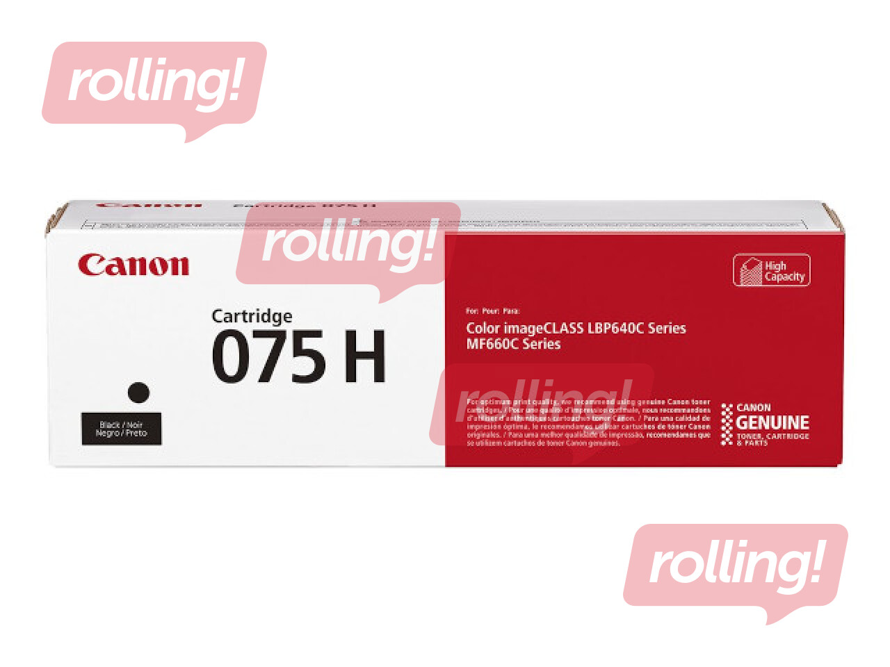 Tonera kasete Canon 075H, melna (3500 lpp)