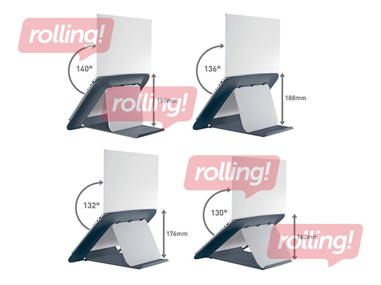 Paliktnis portatīvajam datoram Leitz Ergo Cosy, regulējams