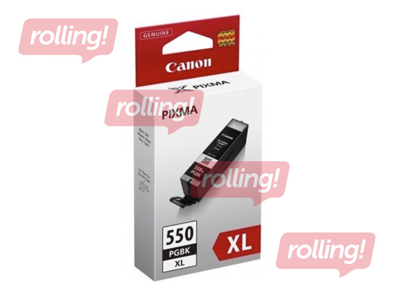 Tintes kasete Canon PGI-550XL PGBK, pigmentēta melna, 22ml