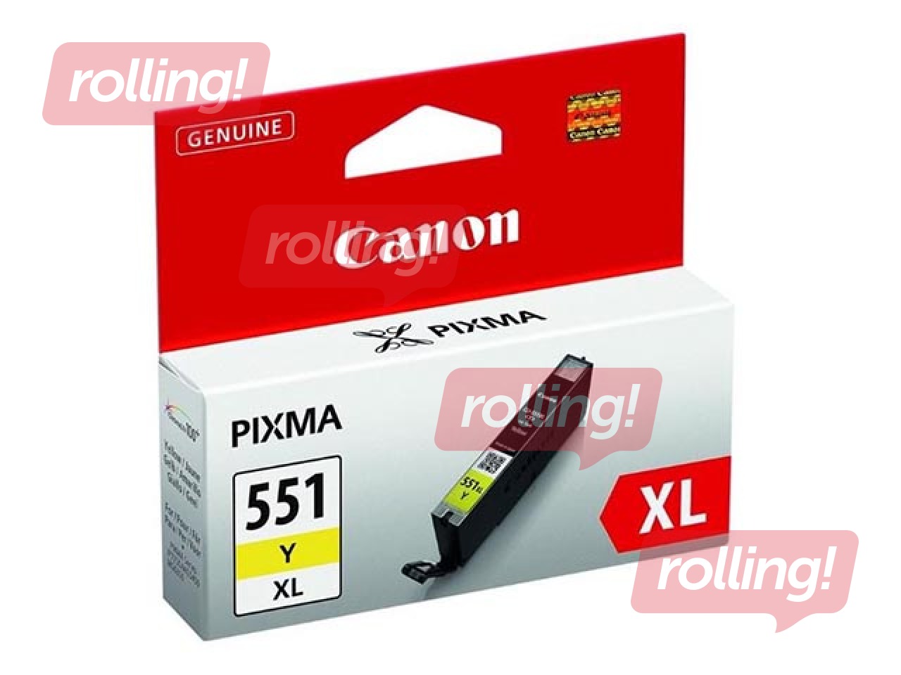 Tintes kasete Canon CLI-551 XL, dzeltena, 11ml