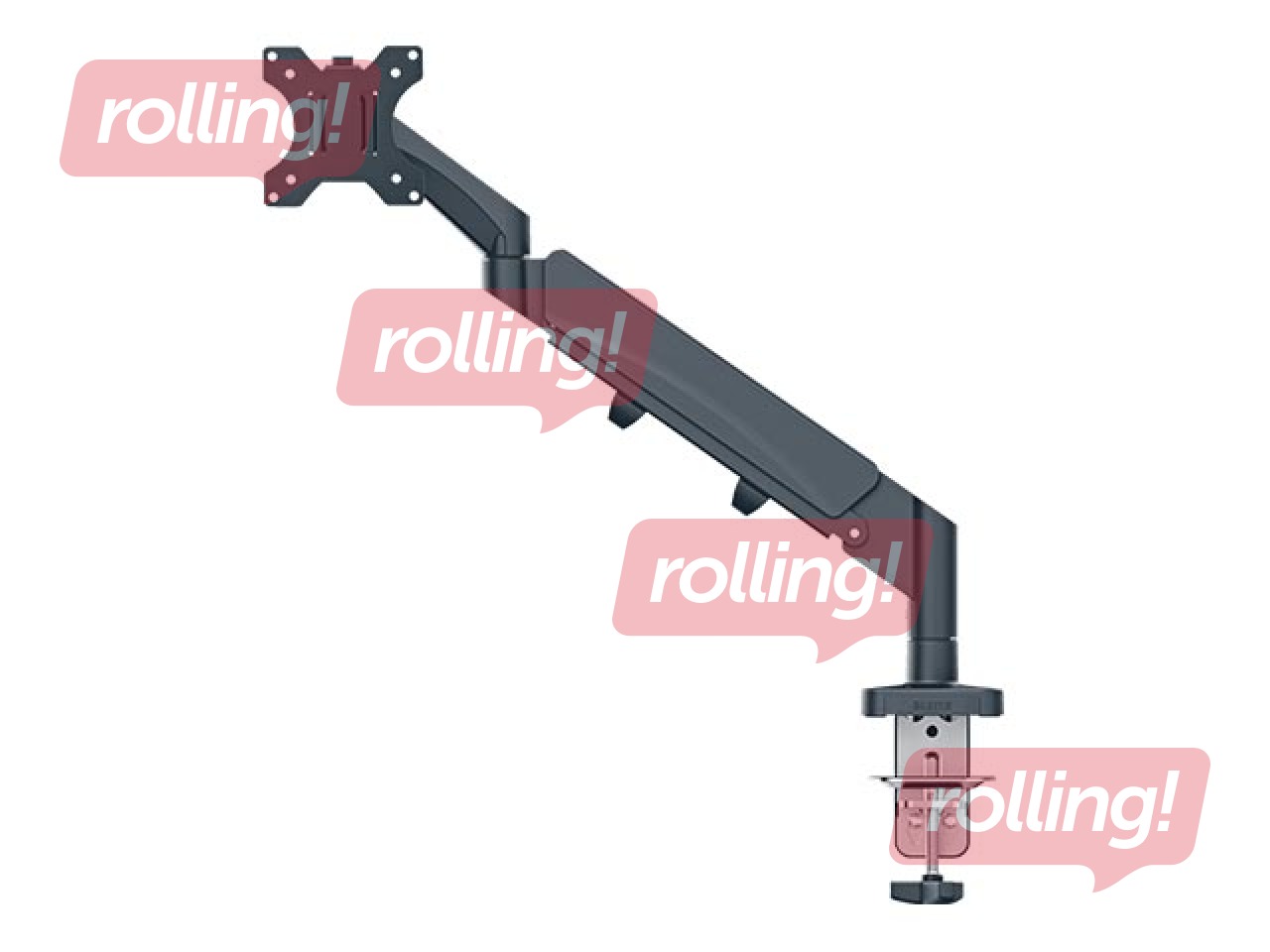 Monitora stiprinājums Leitz Ergo Space Saving Single, tumši pelēks