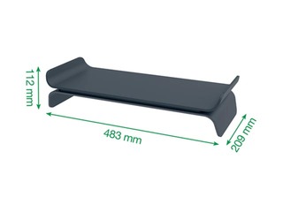 Ergonomisks monitora statīvs Leitz, pelēks