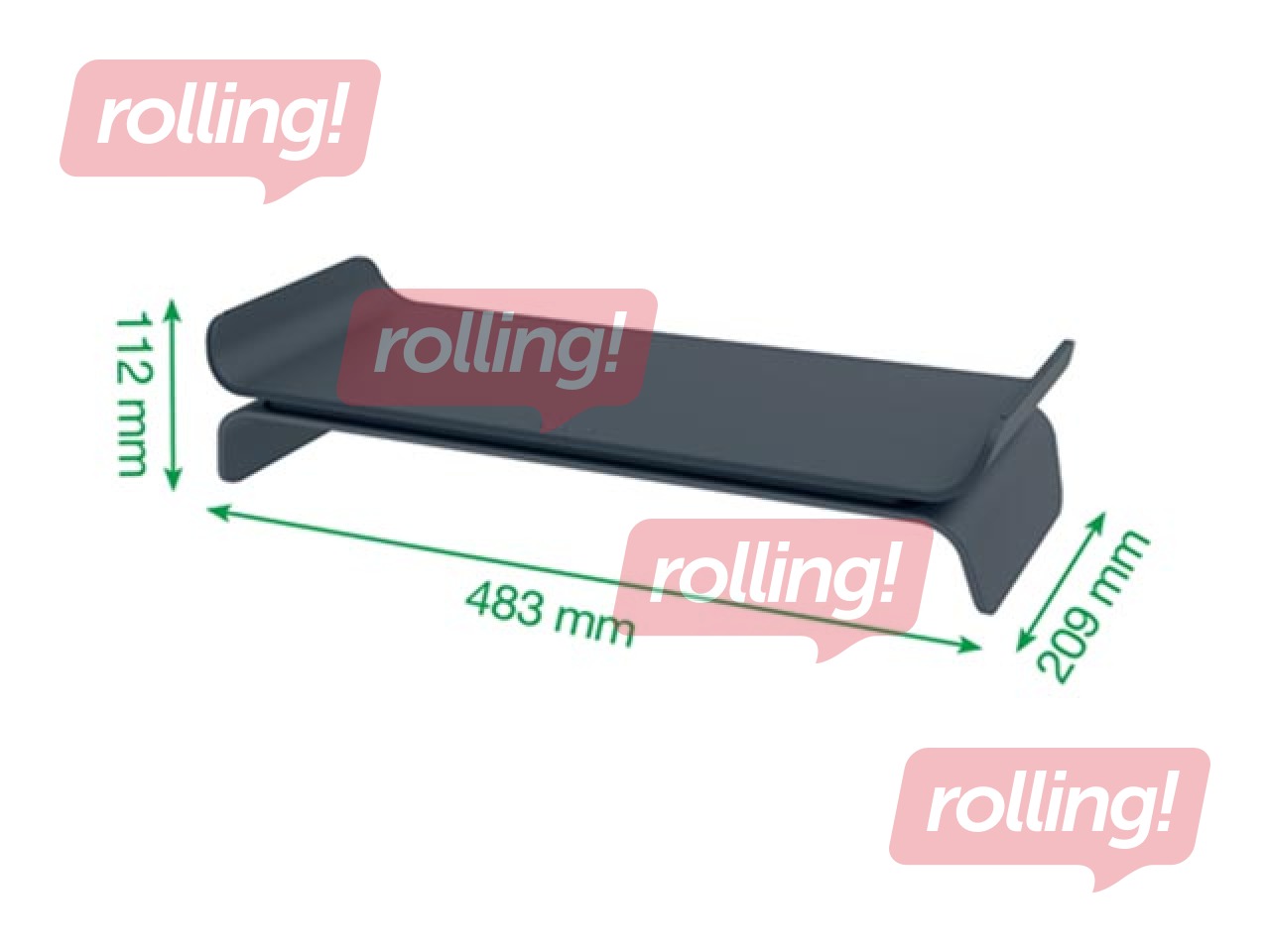 Ergonoomiline monitori alus Leitz, hall