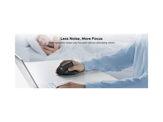 UGREEN Wireless Vertical Mouse, 2.4 GHz/Bluetooth 5.4, Black