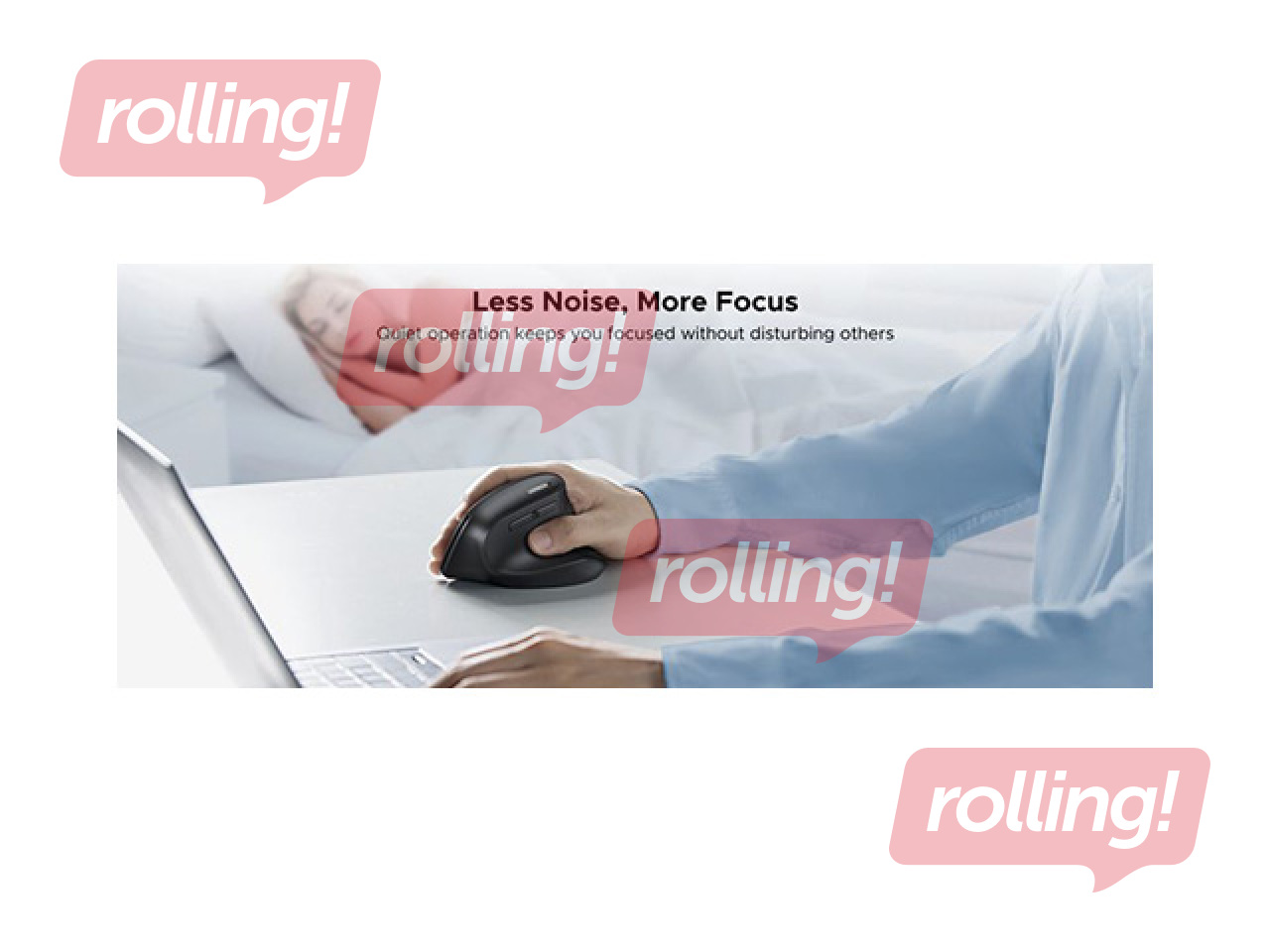 UGREEN Wireless Vertical Mouse, 2.4 GHz/Bluetooth 5.4, Black