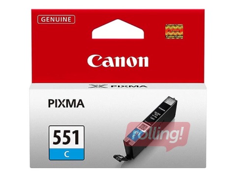 Чернильный картридж Canon CLI-551, голубой, 7ml