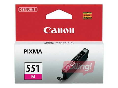 Tintes kasete Canon CLI-551, fuksīna sarkana, 7ml