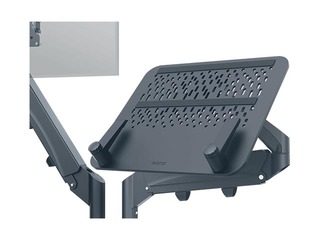 Portatīvā datora un monitora stiprinājums Leitz Ergo, tumši pelēks