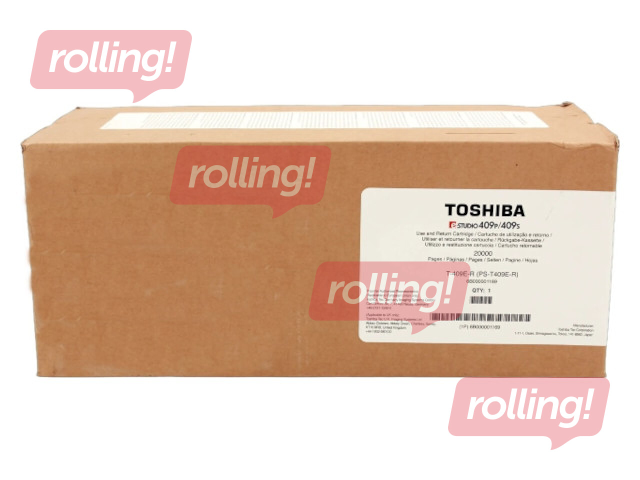 Tonera kasete Toshiba T-409E-R melna (20000 lpp)