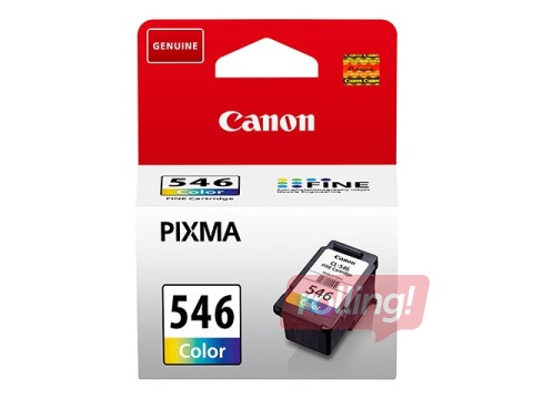 Tintes kasete CANON CL-546, krāsaina, (180 lpp.)