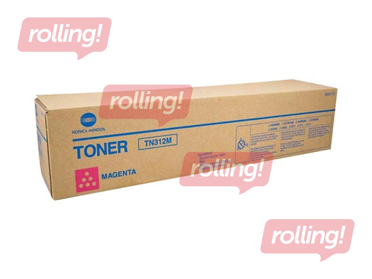 Tonera kasete Konica Minolta TN-312, fuksīna sarkana, (12000 lpp.)