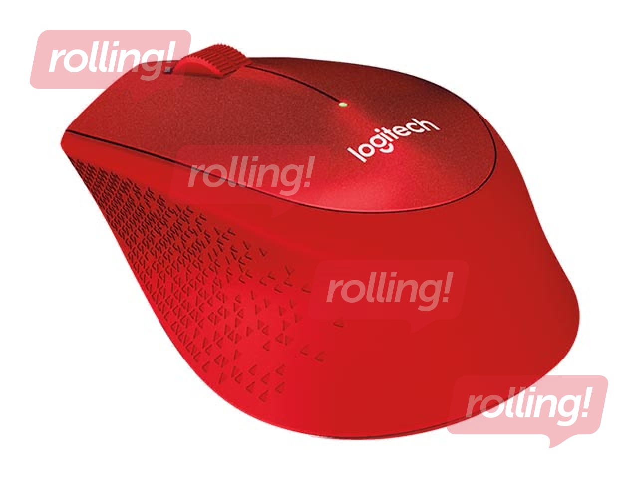 Bezvadu datorpele Logitech M330 Silent Plus, Sarkana