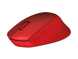 Bezvadu datorpele Logitech M330 Silent Plus, Sarkana