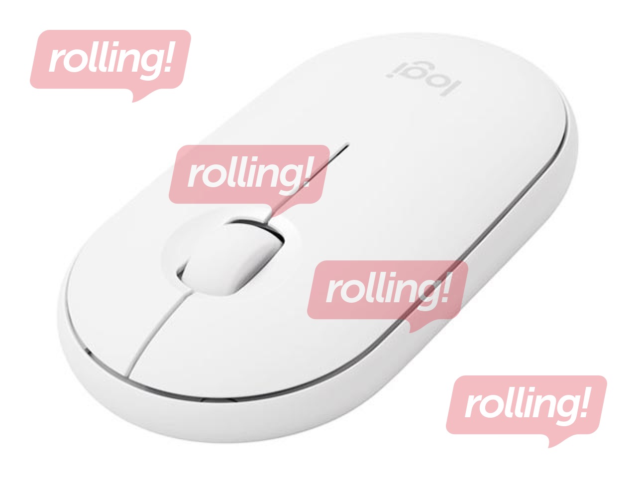 Bezvadu datorpele Logitech Pebble M350, Balta