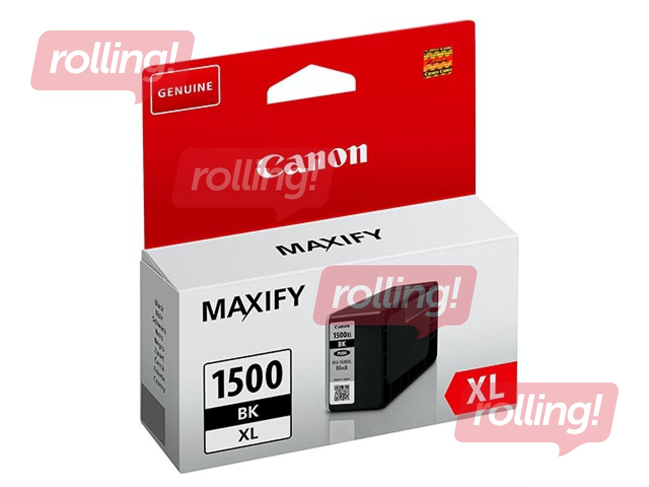 Tintes kasete Canon PGI-1500XLBK, melna (1200 lpp)