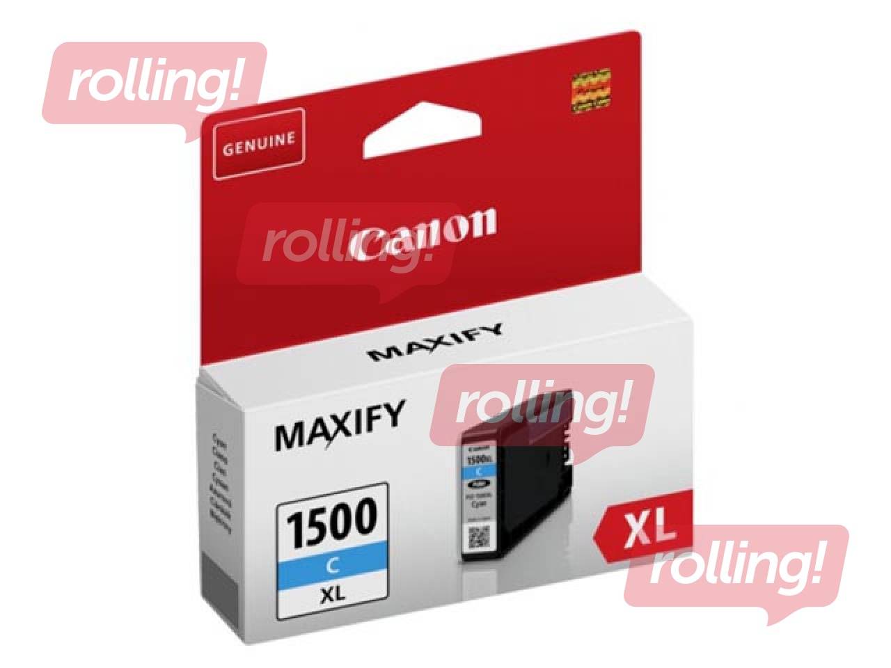 Tintes kasete Canon PGI-1500XLC, ciānzila (1200 lpp)