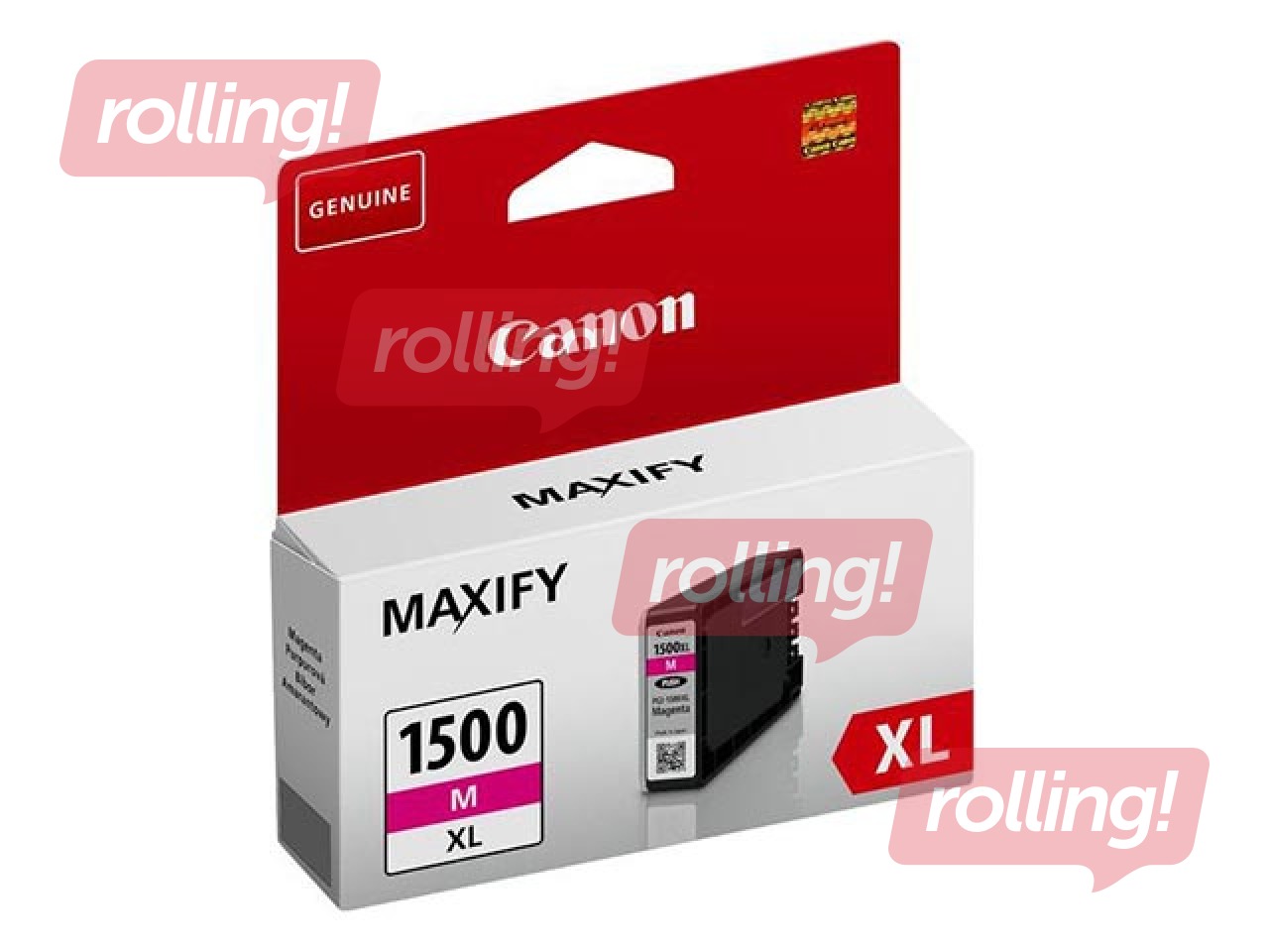 Tintes kasete Canon PGI-1500XLM, fuksīna sarkana (1200 lpp)
