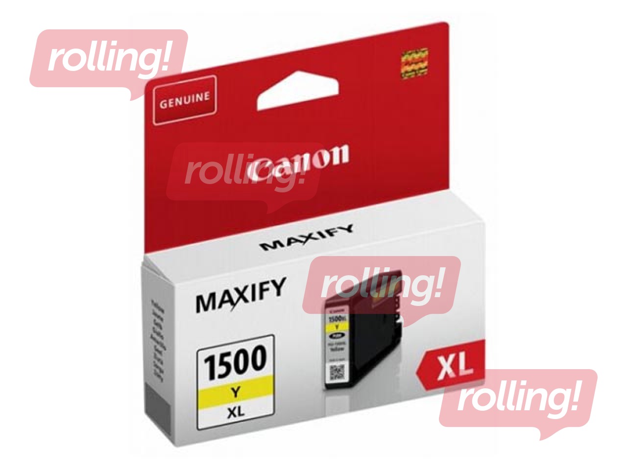 Tintes kasete Canon PGI-1500XLY, dzeltena (1200 lpp)