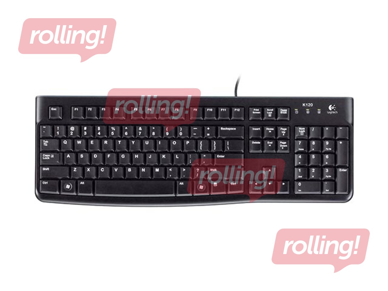 Logitech Keyboard K120 USB, ENG