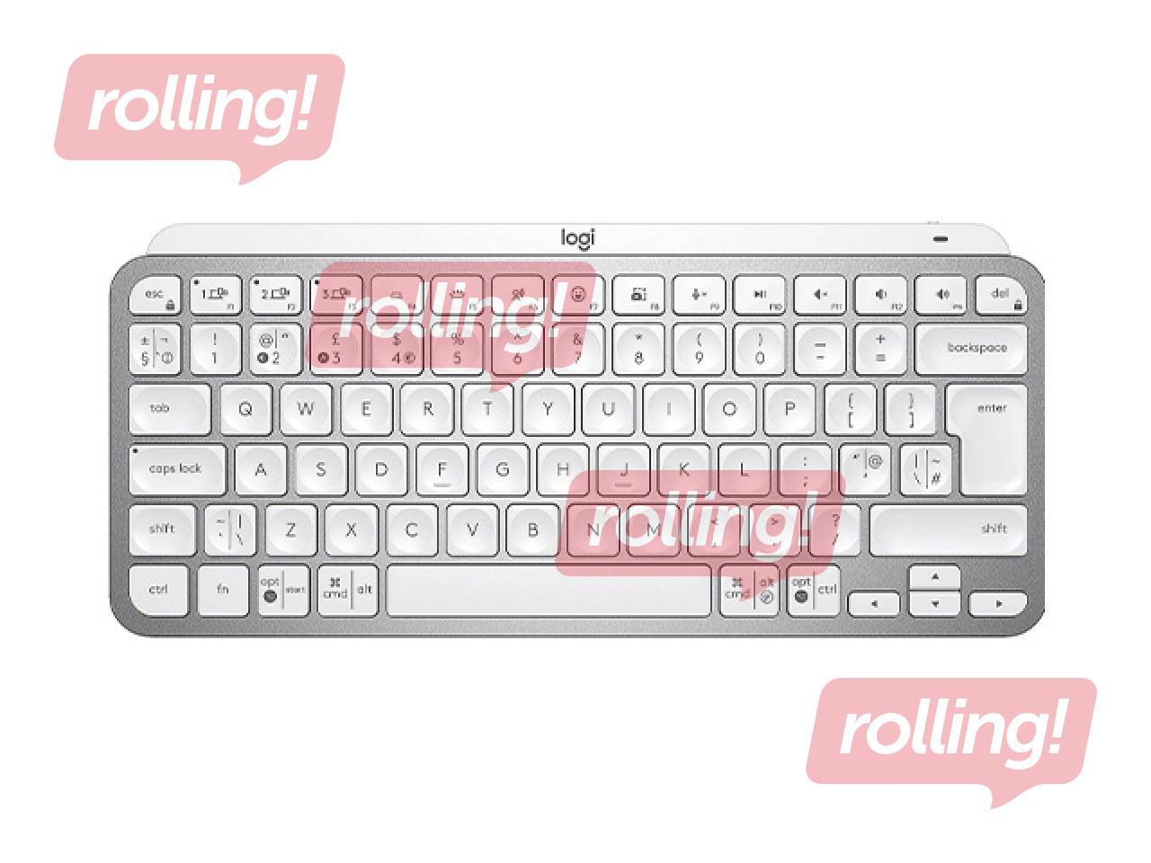 Logitech MX Keys Mini Grey juhtmeta klaviatuur