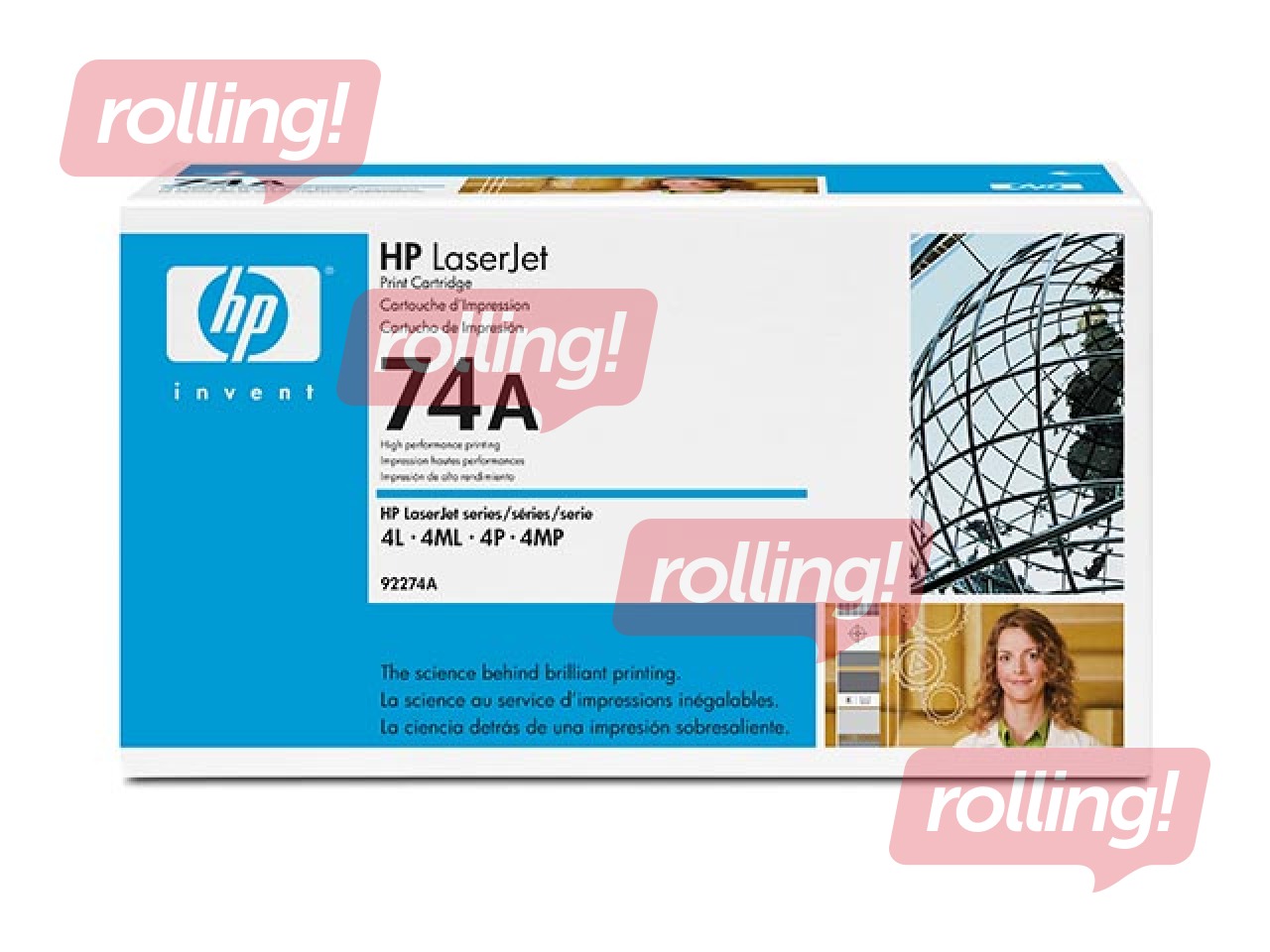 Tonera kasete HP LJ 4L/ 4P, melna, (3000 lpp.)